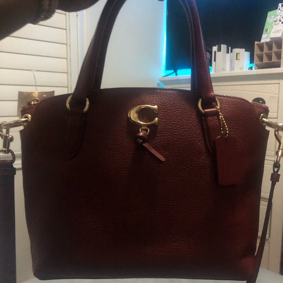 Coach Women's Pebbled Remi Leather Satchel / Crossbody - Picture 3 of 4